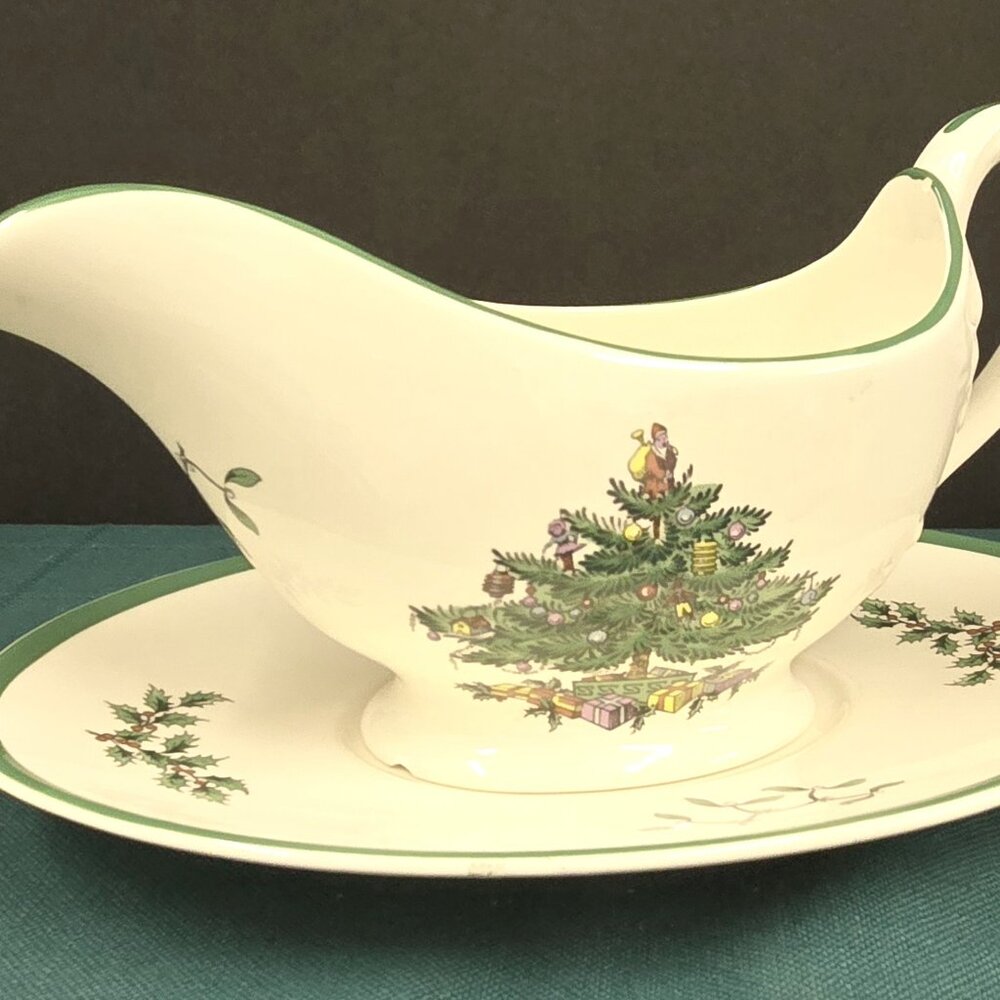 Spode Christmas Tree Gravy Boat